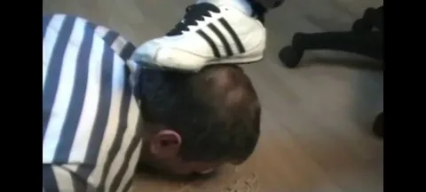 Badmasterboys & Maxim: Intense Oral Fellatio in Striped Room