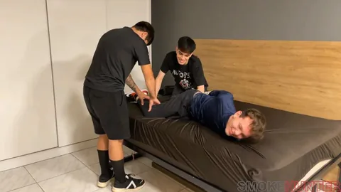 Smoke Hunter Endures Intense Ticklish Punishment After Cheating The Deck
