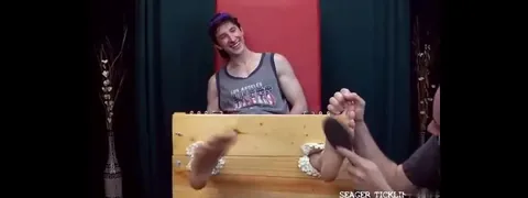 Seager & Hot Muscle Boy Fred Tickling in the Stocks – Intense Tickle Fetish Clip