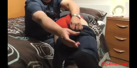 Intense Oral and Hand Job on Couch – Casual Shirt & Jeans Scene