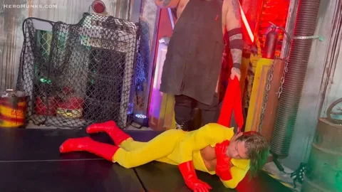 HeroHunks: Mighty Muscle Hero Destroyed by Dr Maniacal in Clean Cut Action