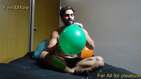 Maximo Gets Rough With Balloons - Hardcore Anal Play & Face Fucking For Your Pleasure