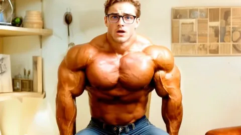 メガネの男がカジュアルなジーンズで受ける熱いフェラ