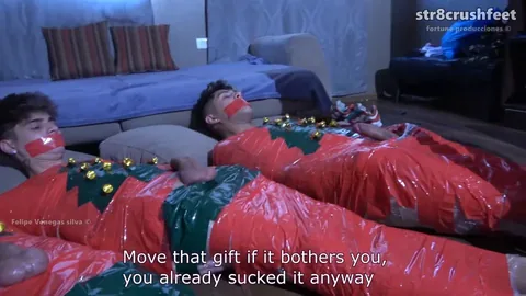 David Dimitri & Joel on Str8crushfeet: Triple Captured Perfect Christmas