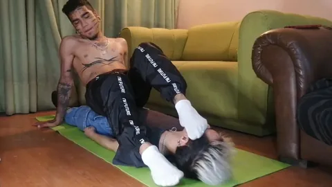 Teen Male Feet Dirty White Socks Jock Alpha Male Face Sitting Domination