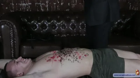 Konstantin Gives Sensual Foot Massage on Massage Table Slaves Auction