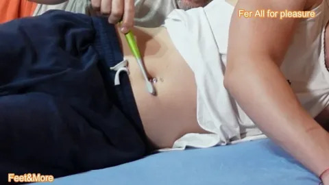 Fer All For Pleasure: Jelly John Gets Belly Button Pleasure For The First Time