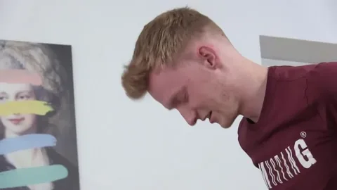 Austin Cook Gives Intense Oral on Kneeling in Bedroom – Causing a Stir