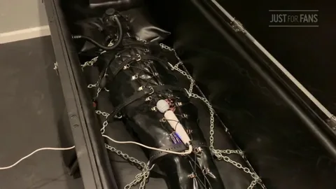 FlyboyOh Chains & Blindfolded: Bound in Lingerie on a Dim Bedroom Bed